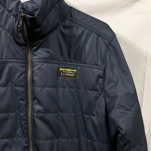 L.L. Bean Navy Blue/Gunmetal Grey Mountain Classic Puffer Jacket